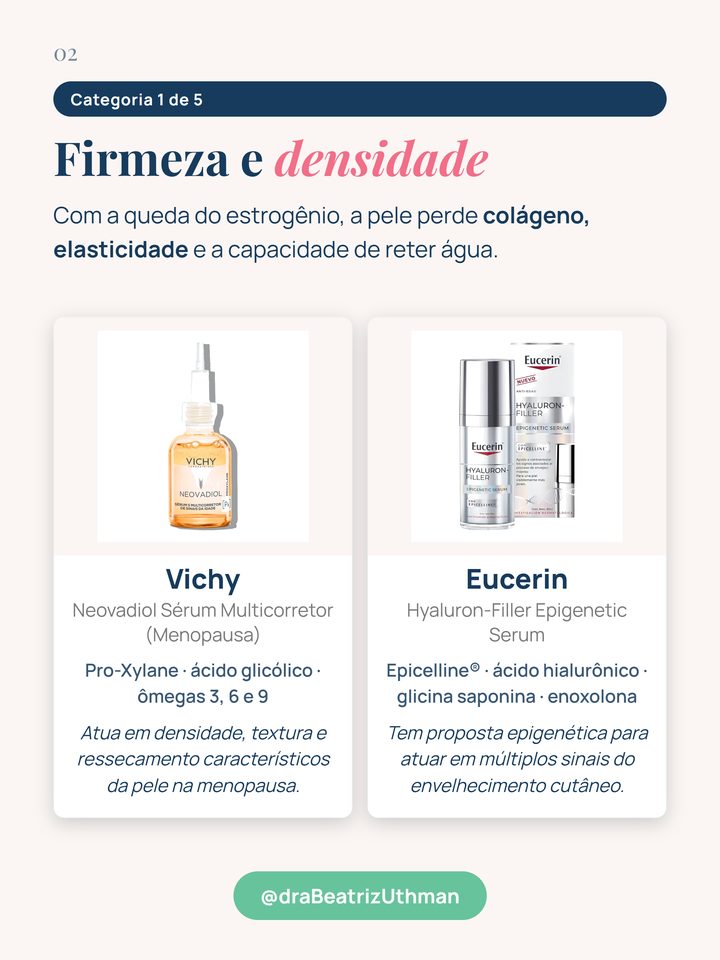 Produtos para firmeza e densidade
